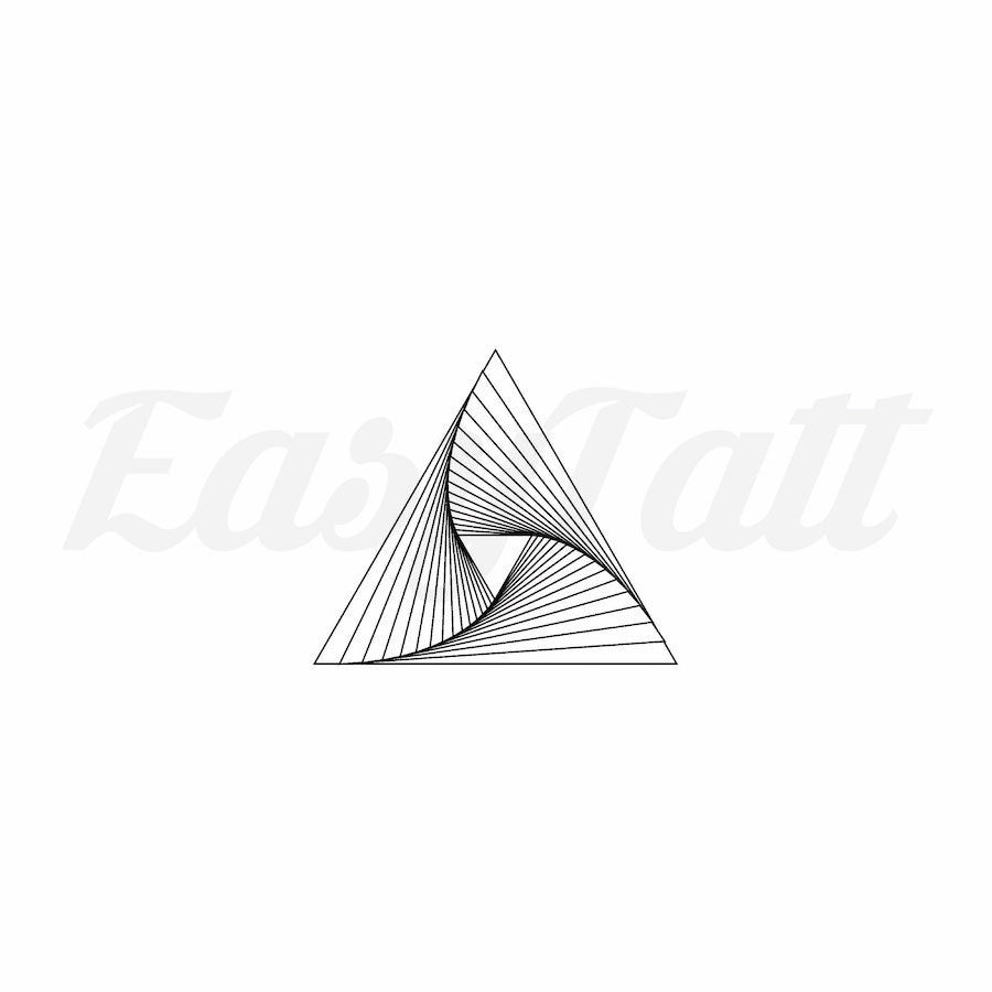 Dimension Triangle - Temporary Tattoo