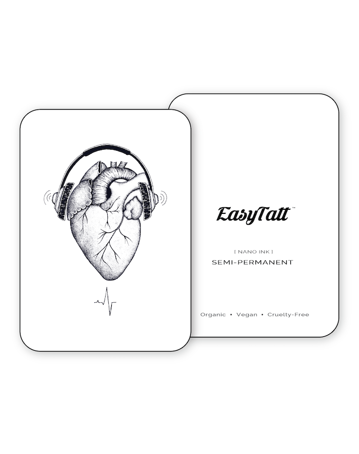 Listen to Your Heart - Semi-Permanent Tattoo