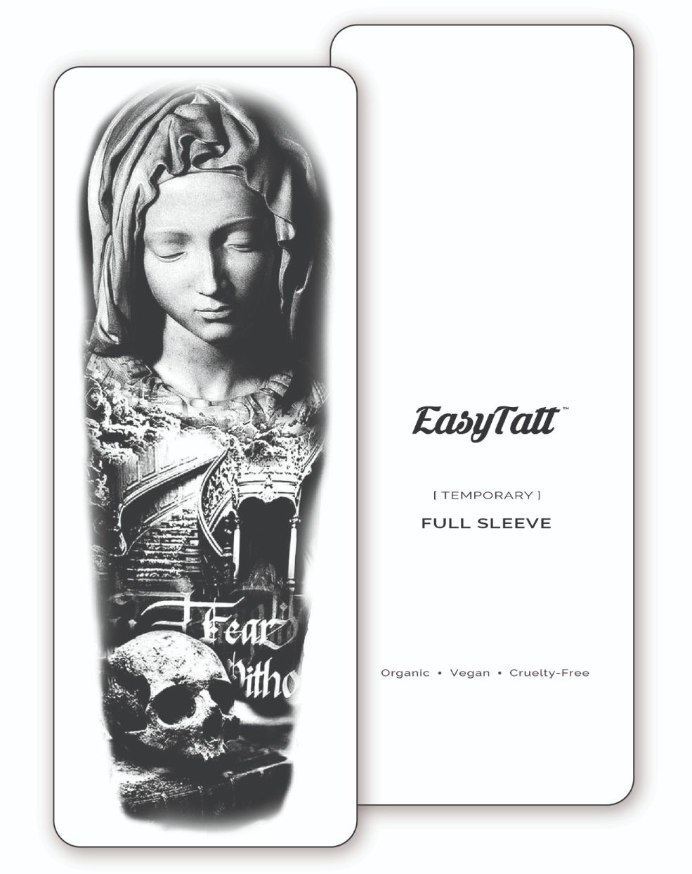 (Full Sleeve) Til' Death - Temporary Tattoo