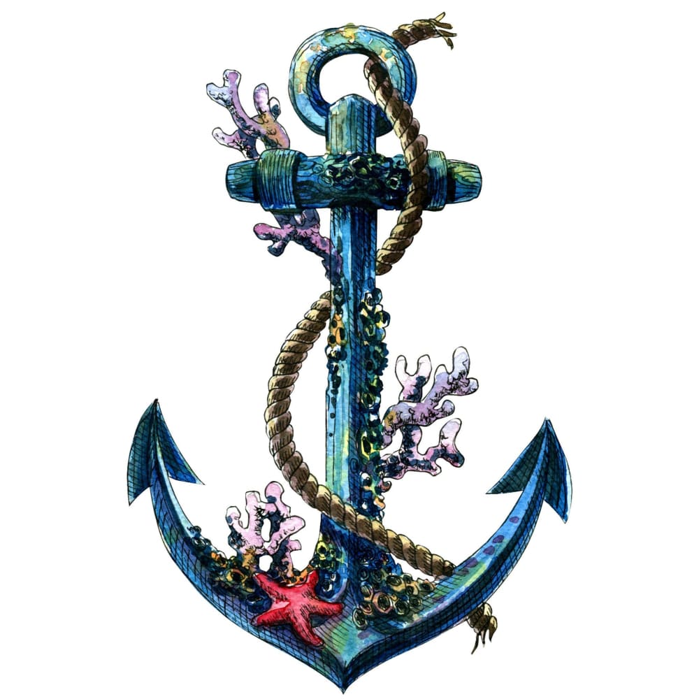 Colour Anchor - Temporary Tattoo