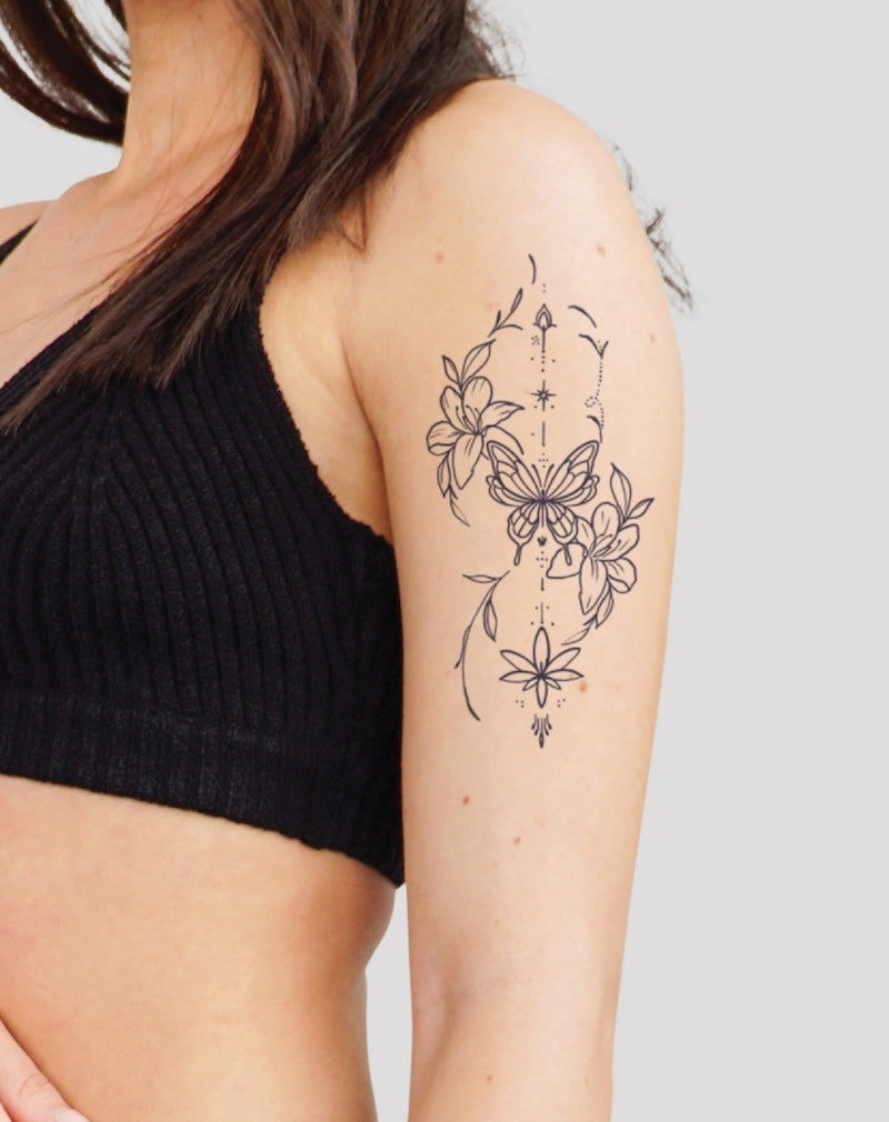 Enchanted Butterfly - Semi-Permanent Tattoo