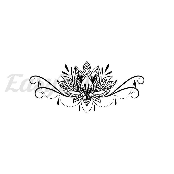 Enchanting Lotus - Temporary Tattoo