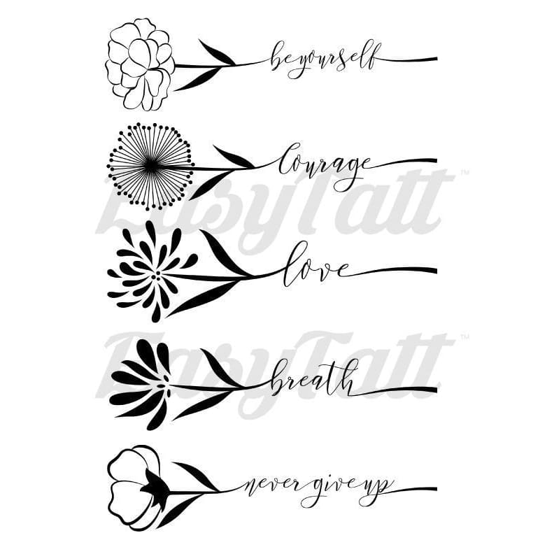 Floral Inspirations - Temporary Tattoo