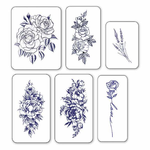 Floral - Semi-Permanent Tattoos
