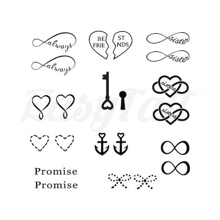 Friendship - Temporary Tattoos