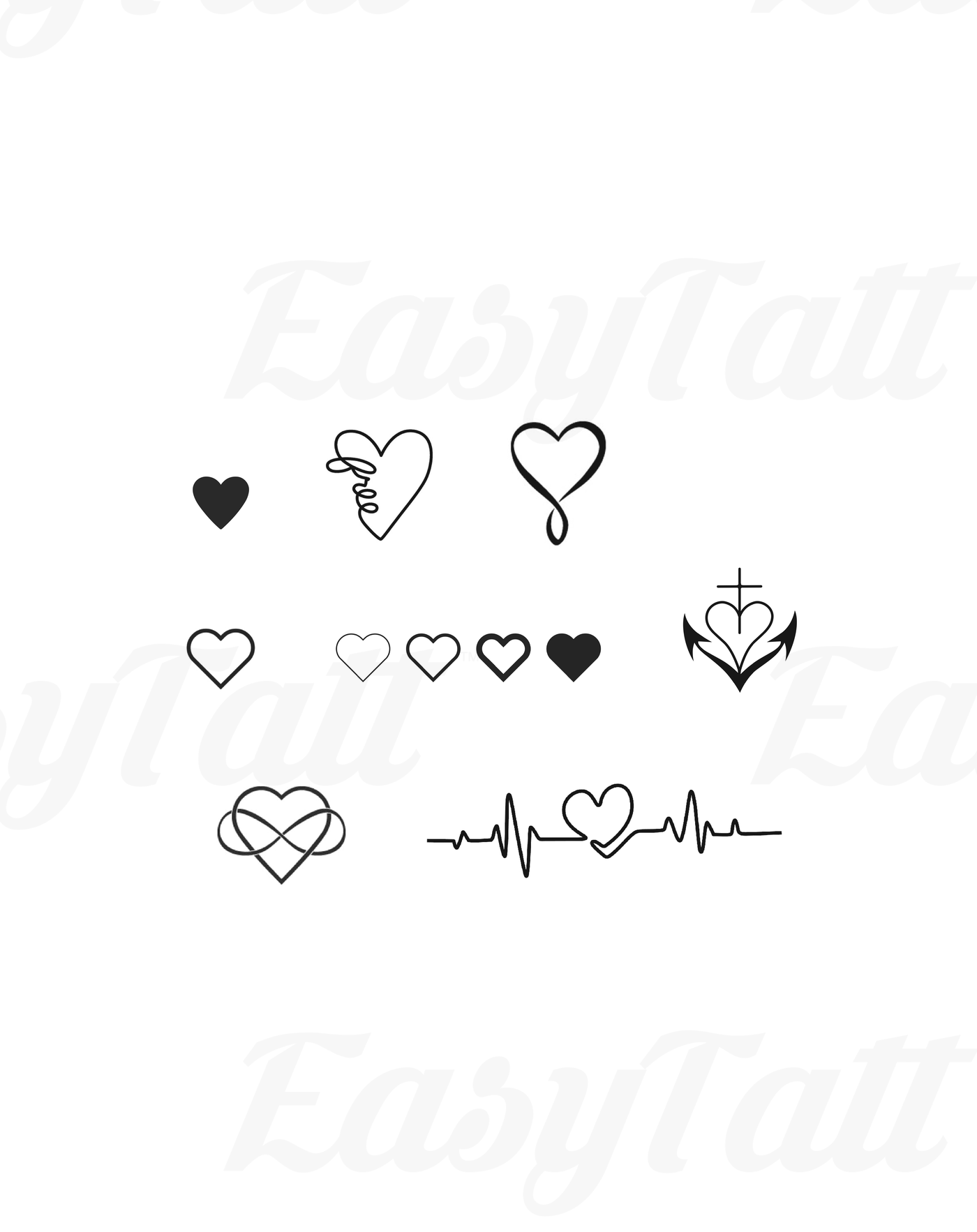 Lover at Heart - Temporary Tattoos