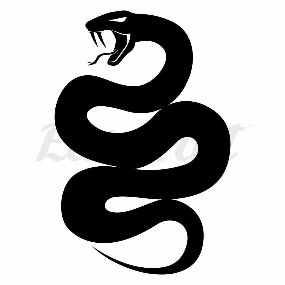 Noir Viper - Temporary Tattoo