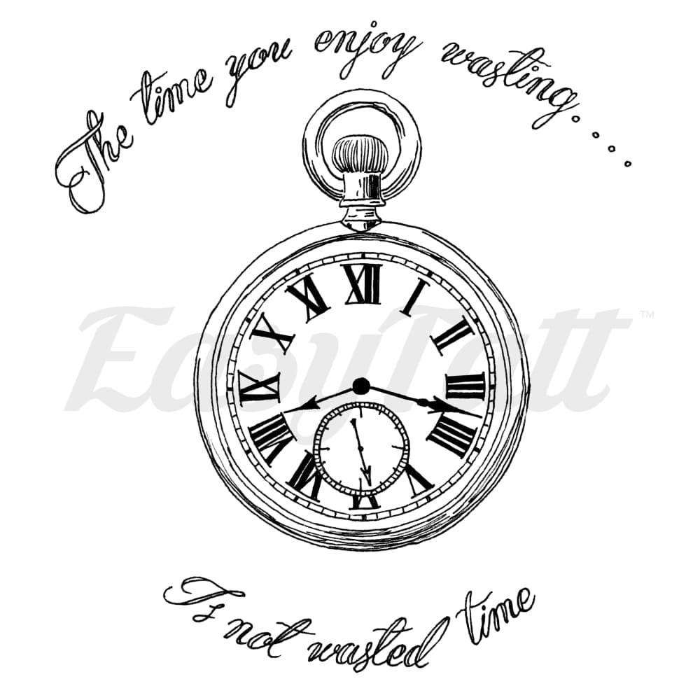 Time - By Georgia Mason - Temporary Tattoo