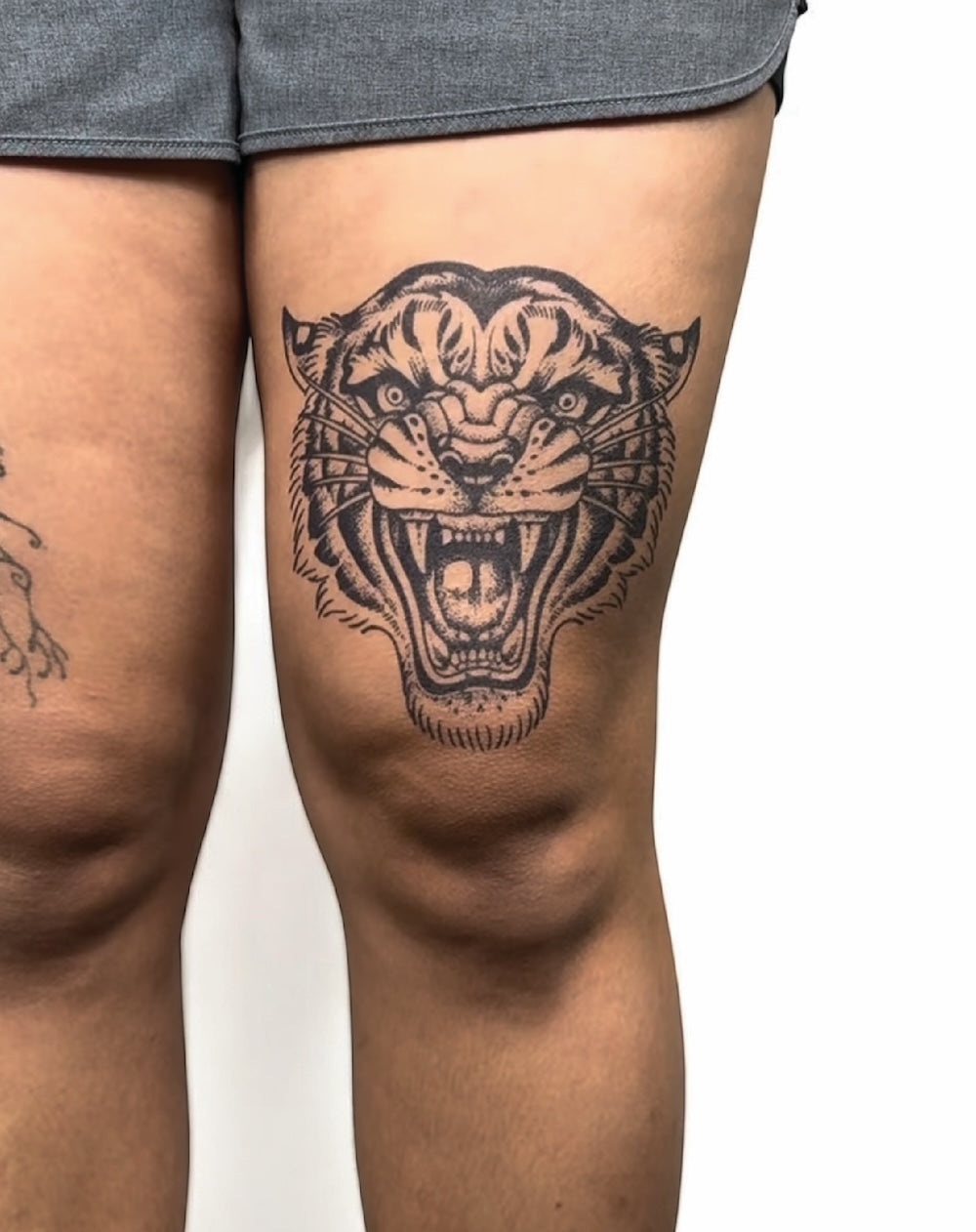 Traditional Tiger - Semi-Permanent Tattoo