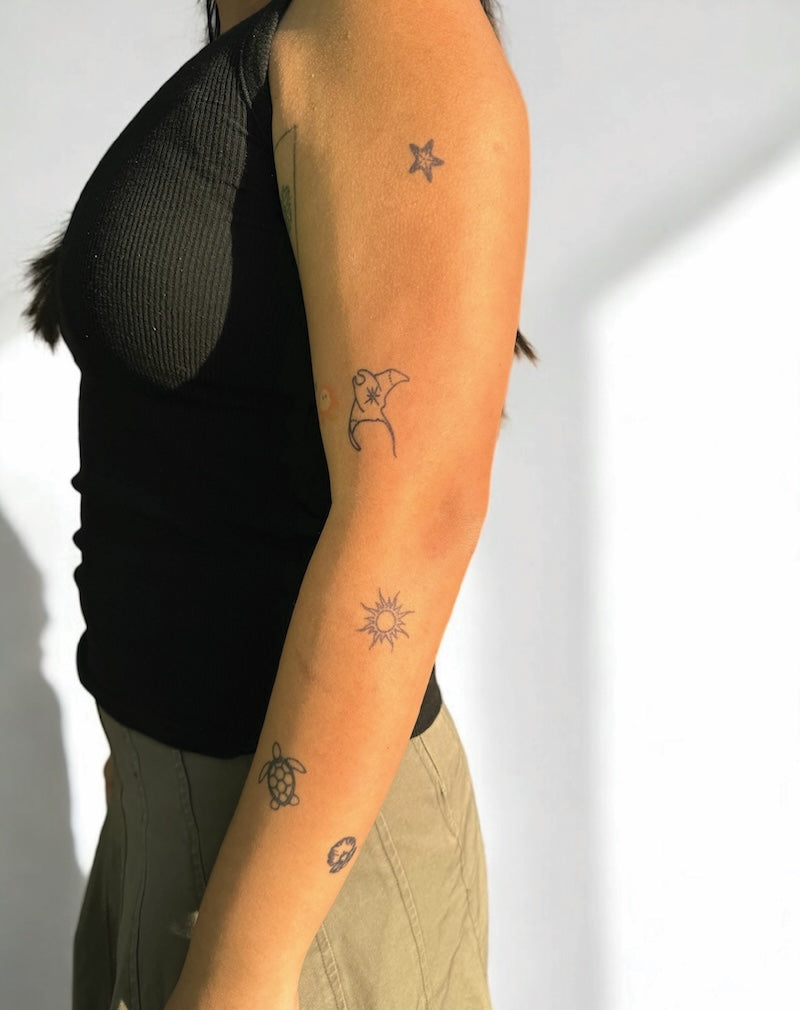 (7 Tattoos) Under the Sea - Semi-Permanent Tattoos